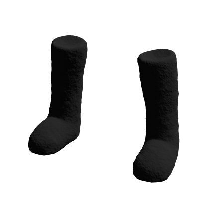 Black Fuzzy Boots