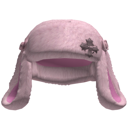 Pink Cute Bunny Ears W/ Ushanka