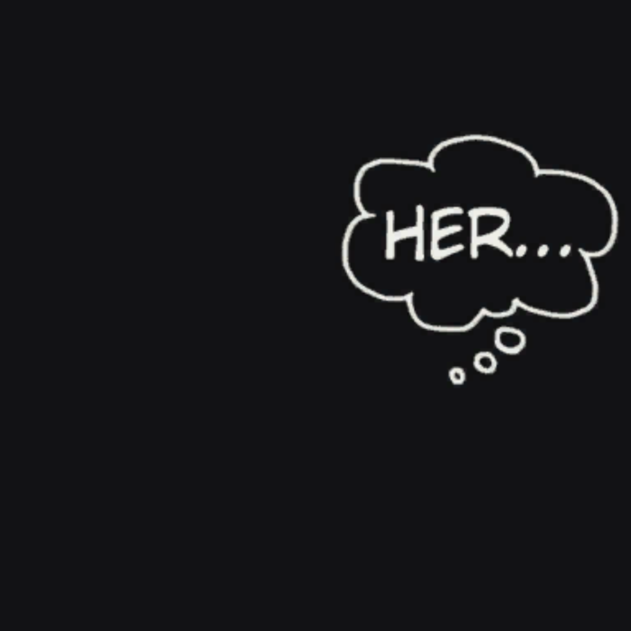 Dreaming of Her Thought Bubble Black