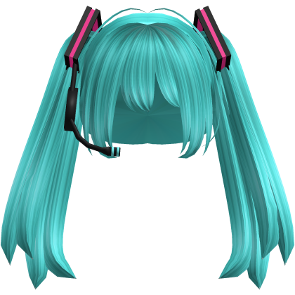 ୨୧ : neon moe anime miku pigtails  Roblox item