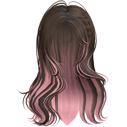 Lush Wispy Wavy Hair (Brown&Pink) Roblox item