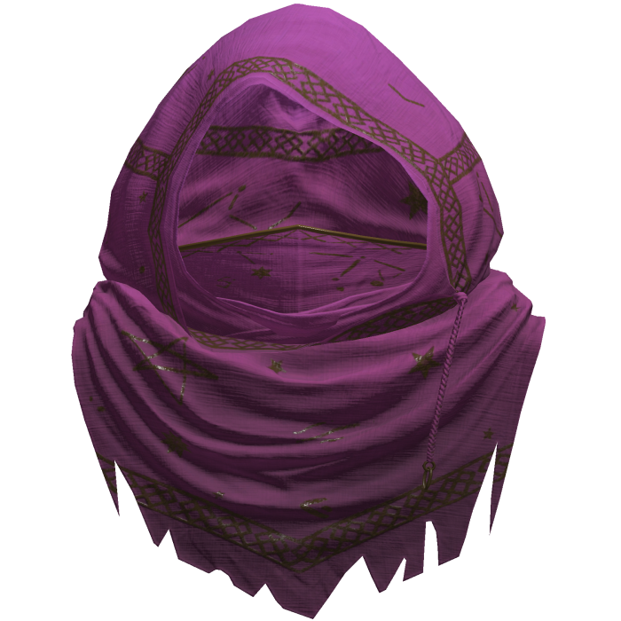 Pink Sorcerer Distressed Rune Hood