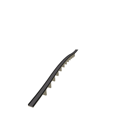 Single lane flyover bridge concrete