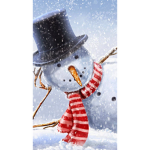 Gentleman snowman