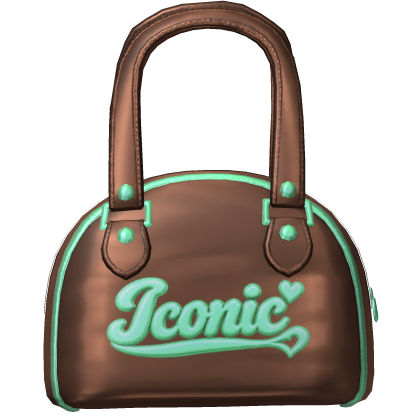 Iconic Shoulder Bag In Brown & Green