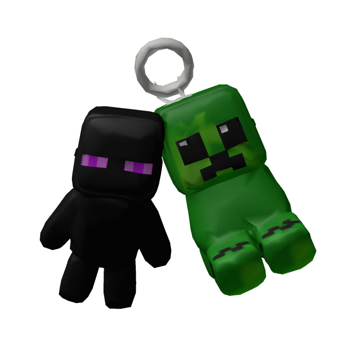 Enderman & Creeper Keychain