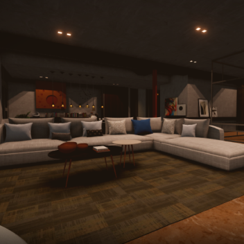 Modern Suburban House Living Room [SHOWCASE]
