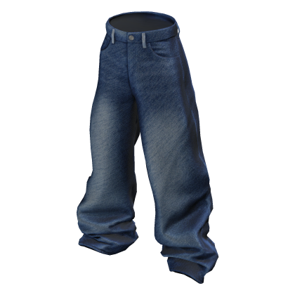 Baggy Dark Denim Jeans thumbnail