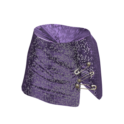 Mesh Chain Skirt | Purple thumbnail