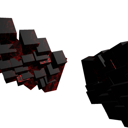 Mini demon wings red-black