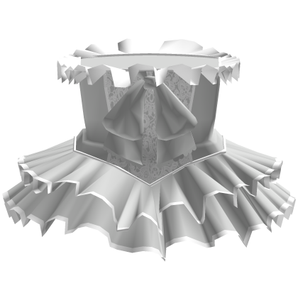 White Ruffled Victorian Dress