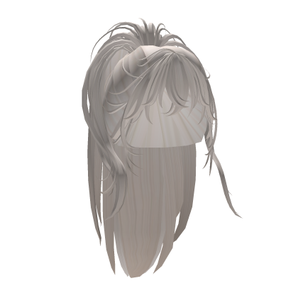 Grunge Messy Hair Ponytail in Ash Blonde Roblox item