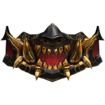 Royal Golden Fearful Oni Mask