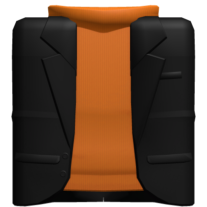 Orange Turtleneck with Black Suit
