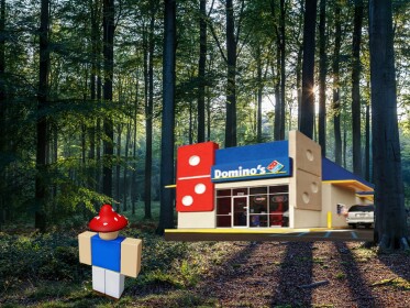Aj goes to Domino's Pizza