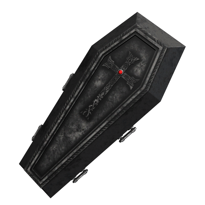 Black Gothic Casket