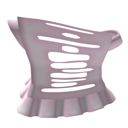 ⊹ Pink emo T-shirt with a ripped hem and a skirt Roblox item