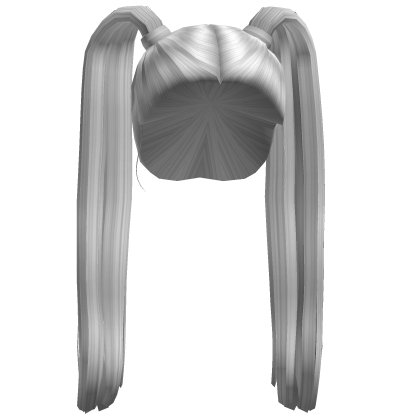 Cute High Pigtails Hair- White Roblox item