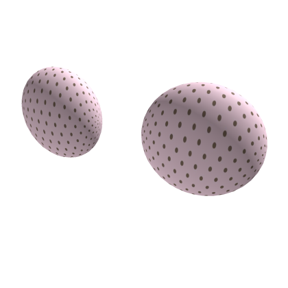 light pink polka dot ears