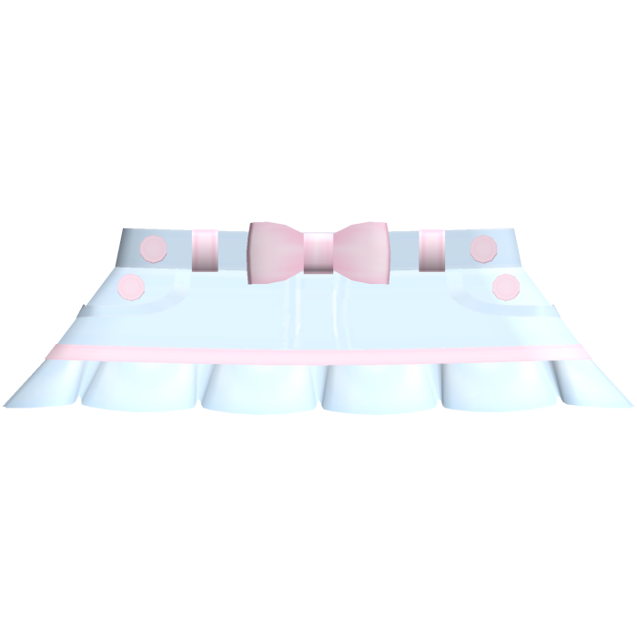 Cute Pink Denim Cutecore Mezzo Piano Skirt