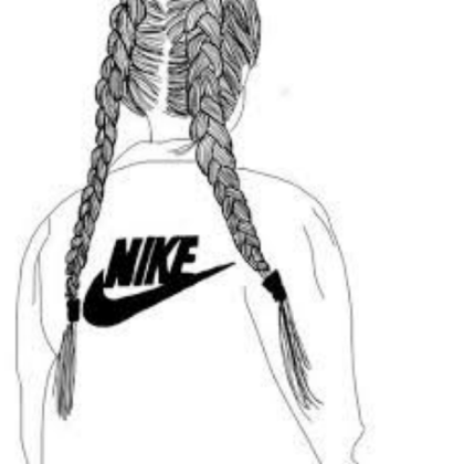 Black & White Drawing: Nike Roblox decal