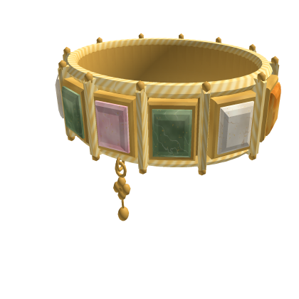 Y2K Pastel Gemstone Gold Choker