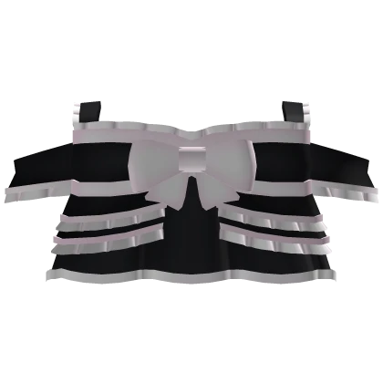 Cutesy Ruffle Top (Black + Pink) | Roblox Item - Rolimon's