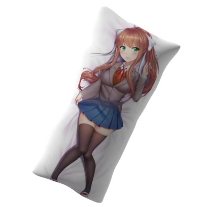 Monika DDLC Body Pillow Dakimakura Roblox Item Rolimon s