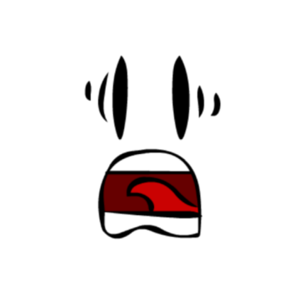 Scared face Roblox decal
