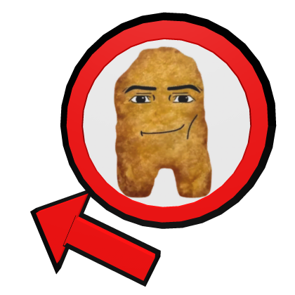 Man Face Nugget Meme Circle Roblox item