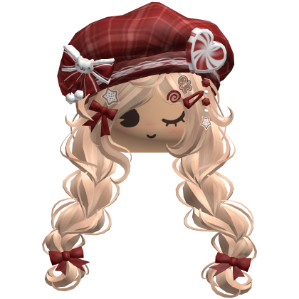 ♡ Christmas Preppy Holiday Braids (Blonde)