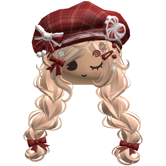 ♡ Christmas Preppy Holiday Braids (Blonde)