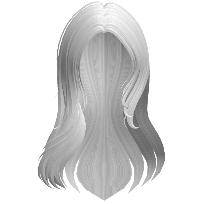 Long Soft Layered Hair (White)