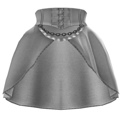 Gothic Skirt With Corset And Chain 3.0 White Roblox item
