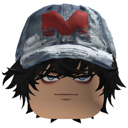Rizz Messy Hair Black Jeans Cap Roblox item