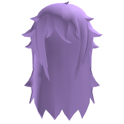 💗Kawaii Low Poly Long Anime Hair Purple