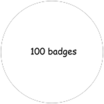 100 badges