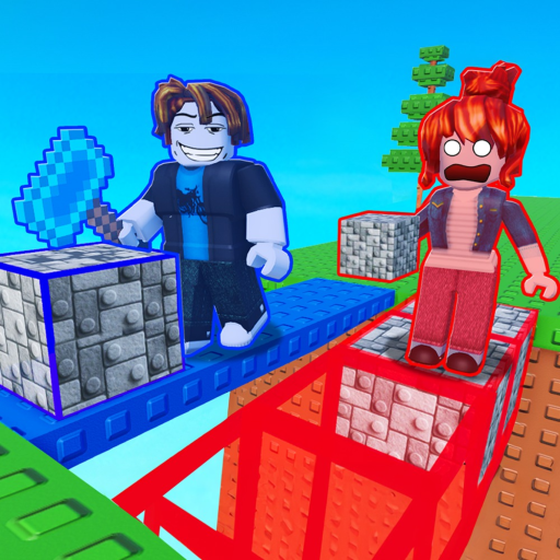 Block and Mine 🧱 [2 Player Obby]  official Roblox game thumbnail
