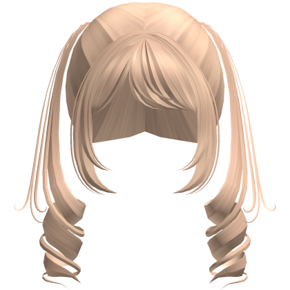 Cute Swirly Half-Up Pigtails (Blonde)