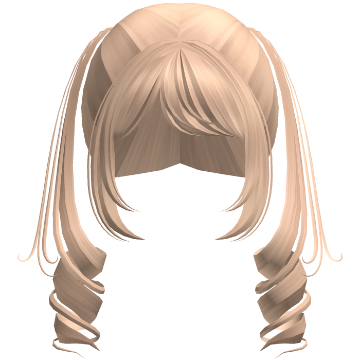 Cute Swirly Half-Up Pigtails (Blonde)