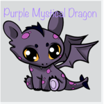 purple mystical dragon
