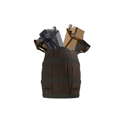 Barrel with hobby horses