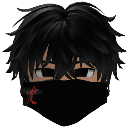 ✪ Dashie de mascara, cabelo preto. Roblox item