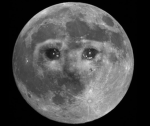 Moon of the night sky