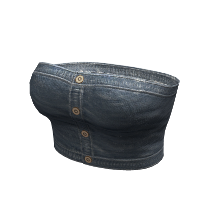 Blue Denim Crop Top thumbnail