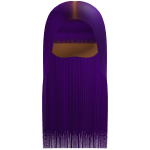 Silk Press Buss-Down W/ Bang [Purple]