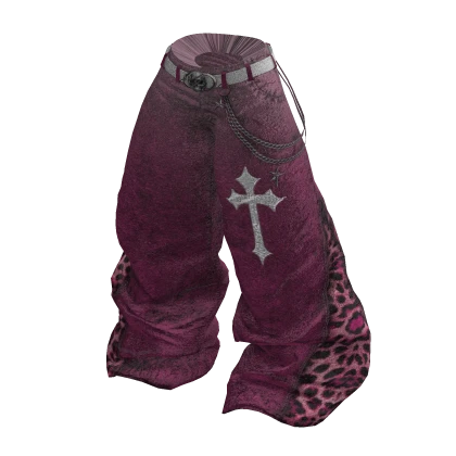 CRCL PANTS 2SLIDE PANTHER PINK Y2K | Roblox Item - Rolimon's