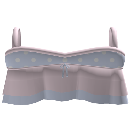 Ruffle Bow Shirt (Pink and Blue) Roblox item