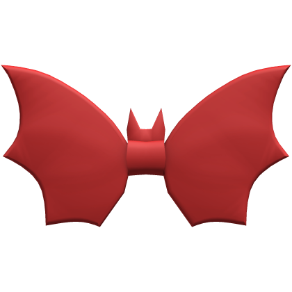 Halloween Bat Bow Tie - Red Roblox item