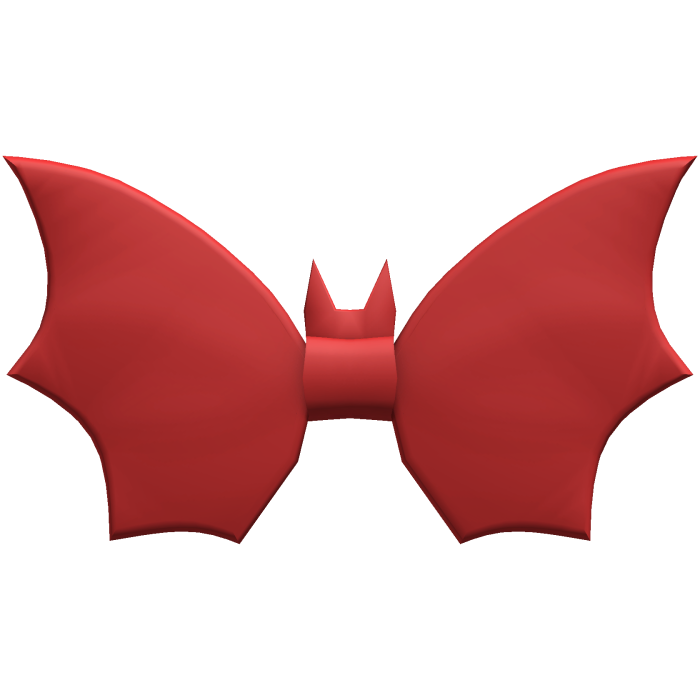 Halloween Bat Bow Tie - Red